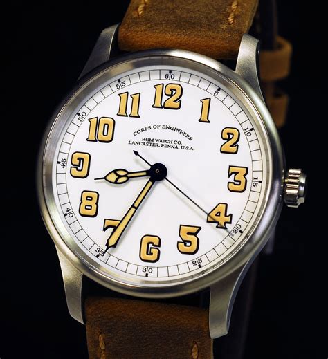 Rgm watch - RGM makes some very interesting watches in the U.S.A. — two of which have a clear historical connection to the U.S. Army Corps of Engineers pocketwatches from the World War I era: the 801-COE and 151-COE “Corps of Engineers,” the latter of which will be this article’s focus.